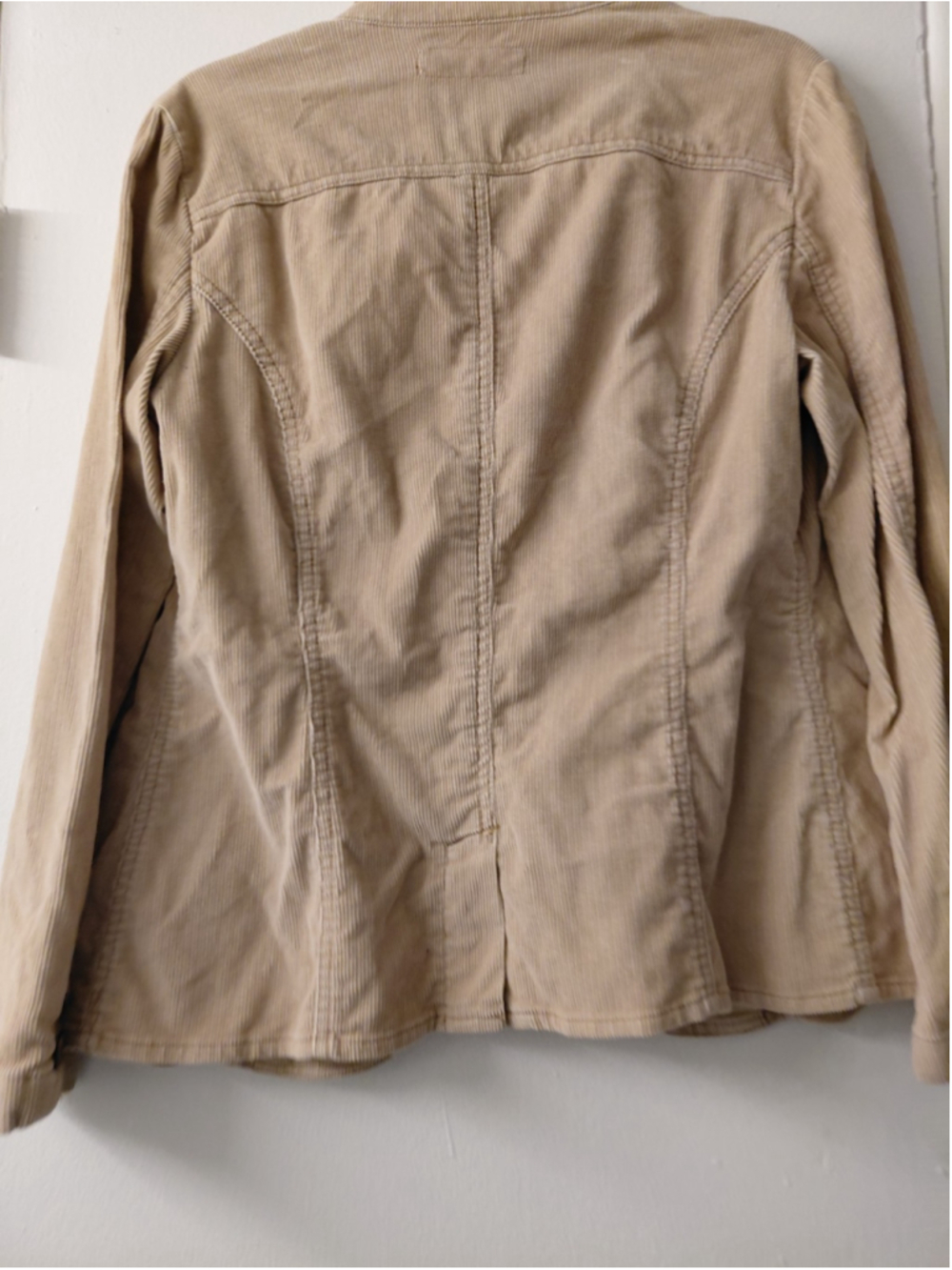 Ladies Vintage Levi's Strauss Corduroy Button Up Jacket Khaki Tan Casual Small - Picture 4 of 4